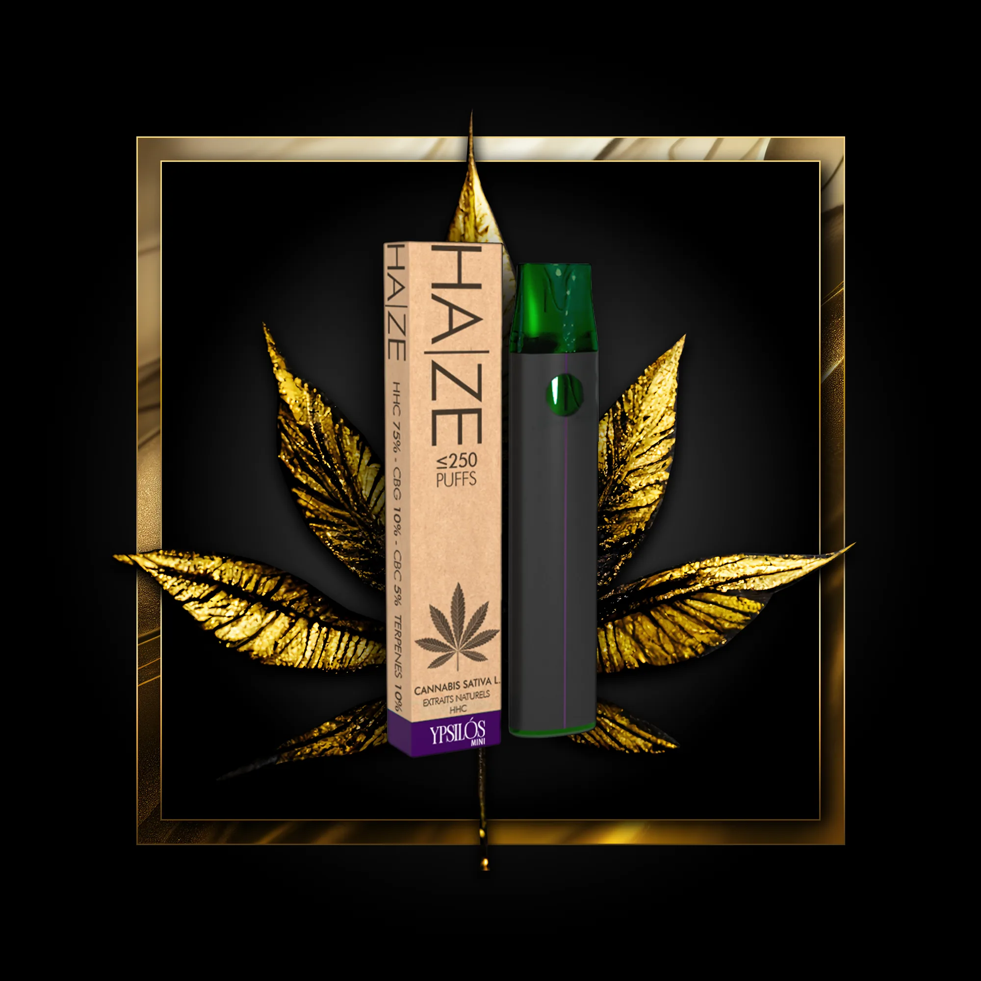 Haze (disposable) 250 puffs - 0.50 ml. HHC