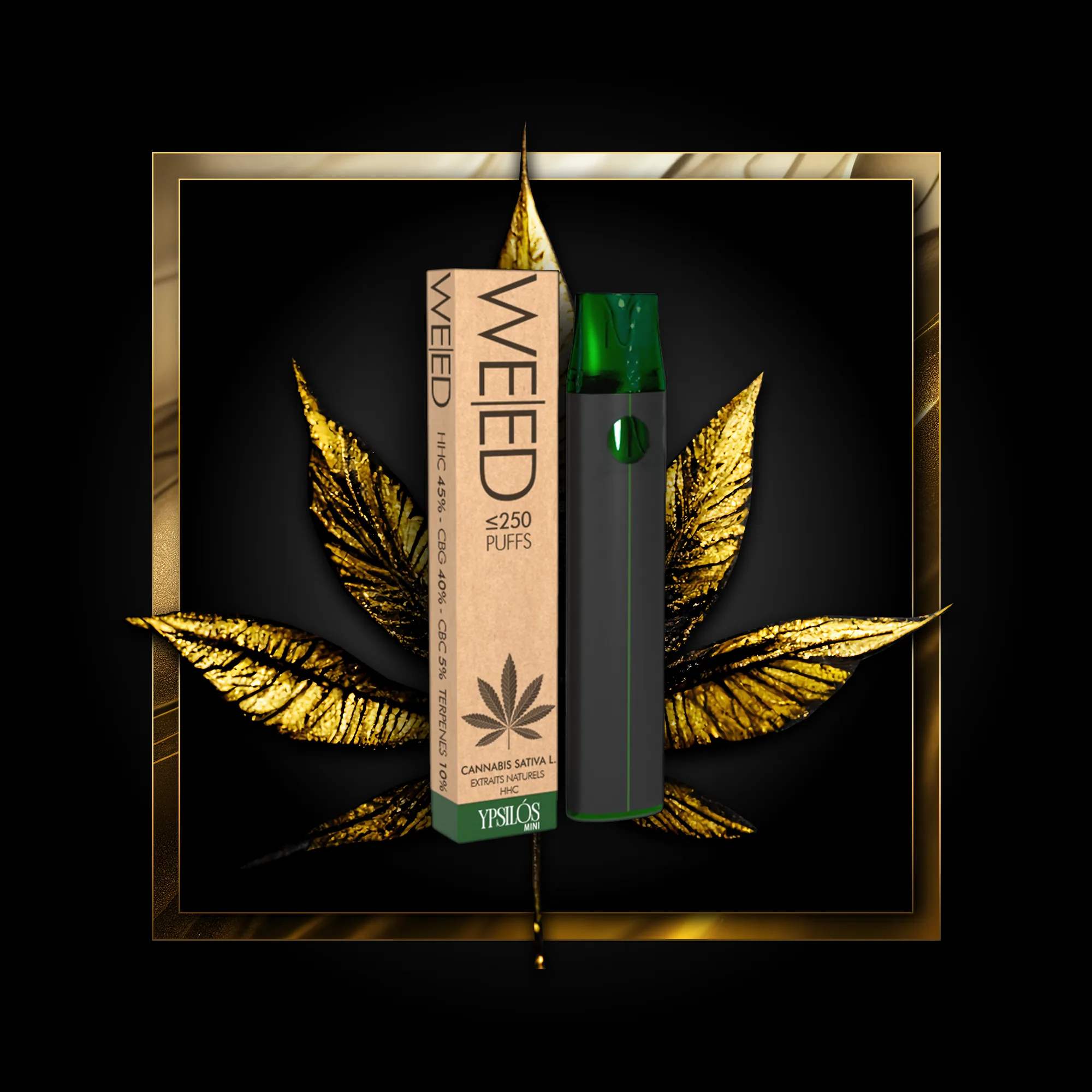 Weed (single use) 250 puffs - 0.50 ml. HHC