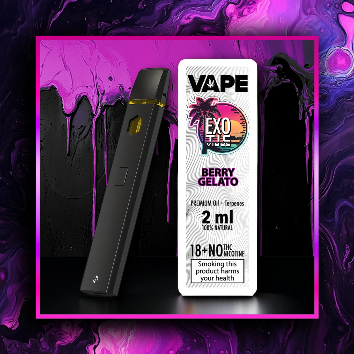Berry Gelato HHC Premium Vape - 2.00 ml. HHC