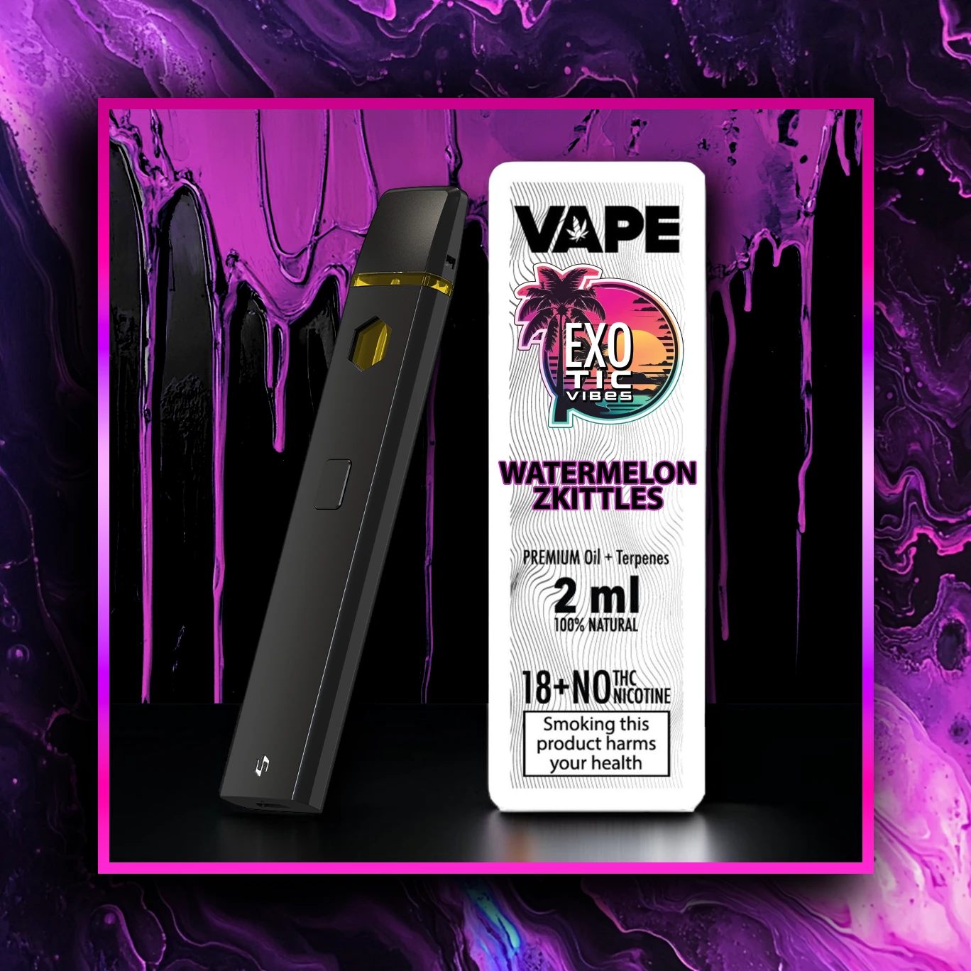 Watermelon Zkittles HHC Premium Vape - 2.00 ml. HHC
