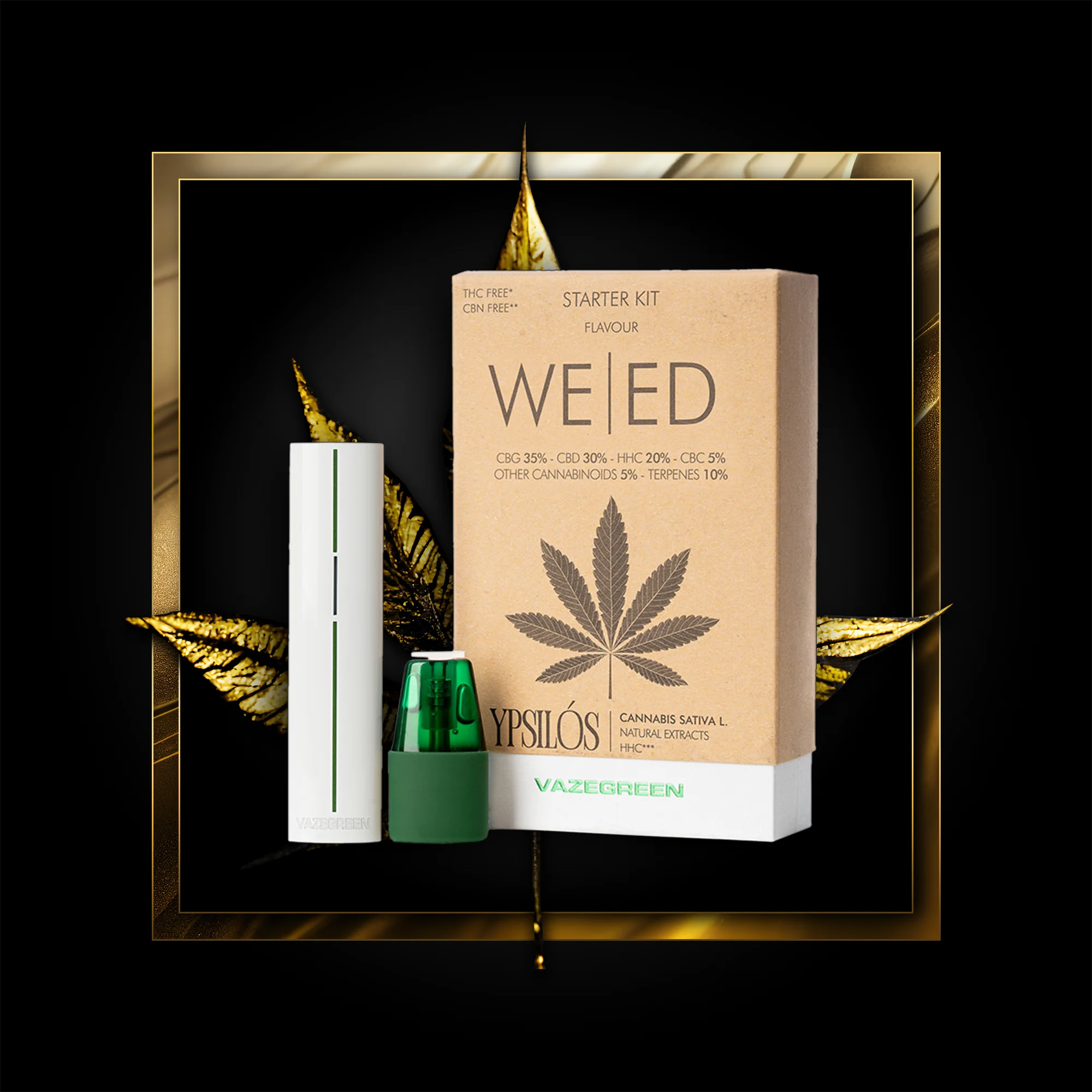 Weed Pen (starter kit) 500 puffs - 1.00 ml. HHC