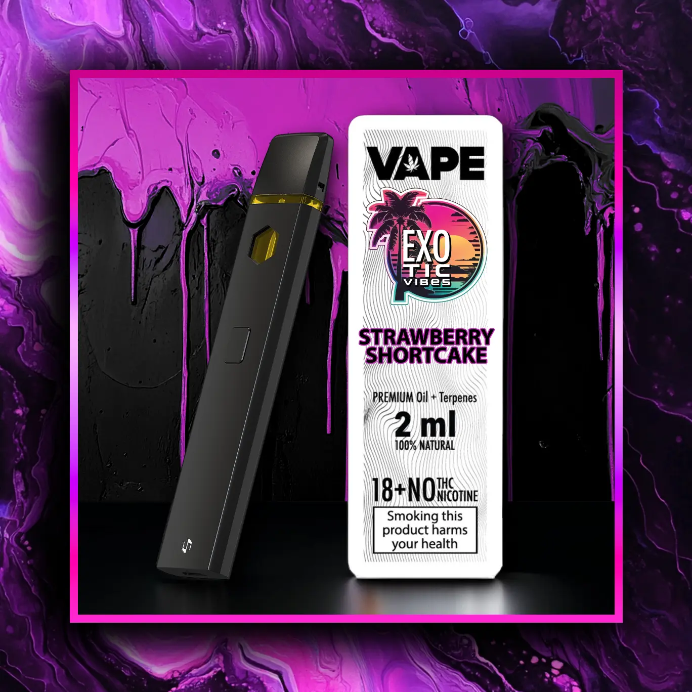 Strawberry Shortcake HHC Premium Vape - 2.00 ml. HHC